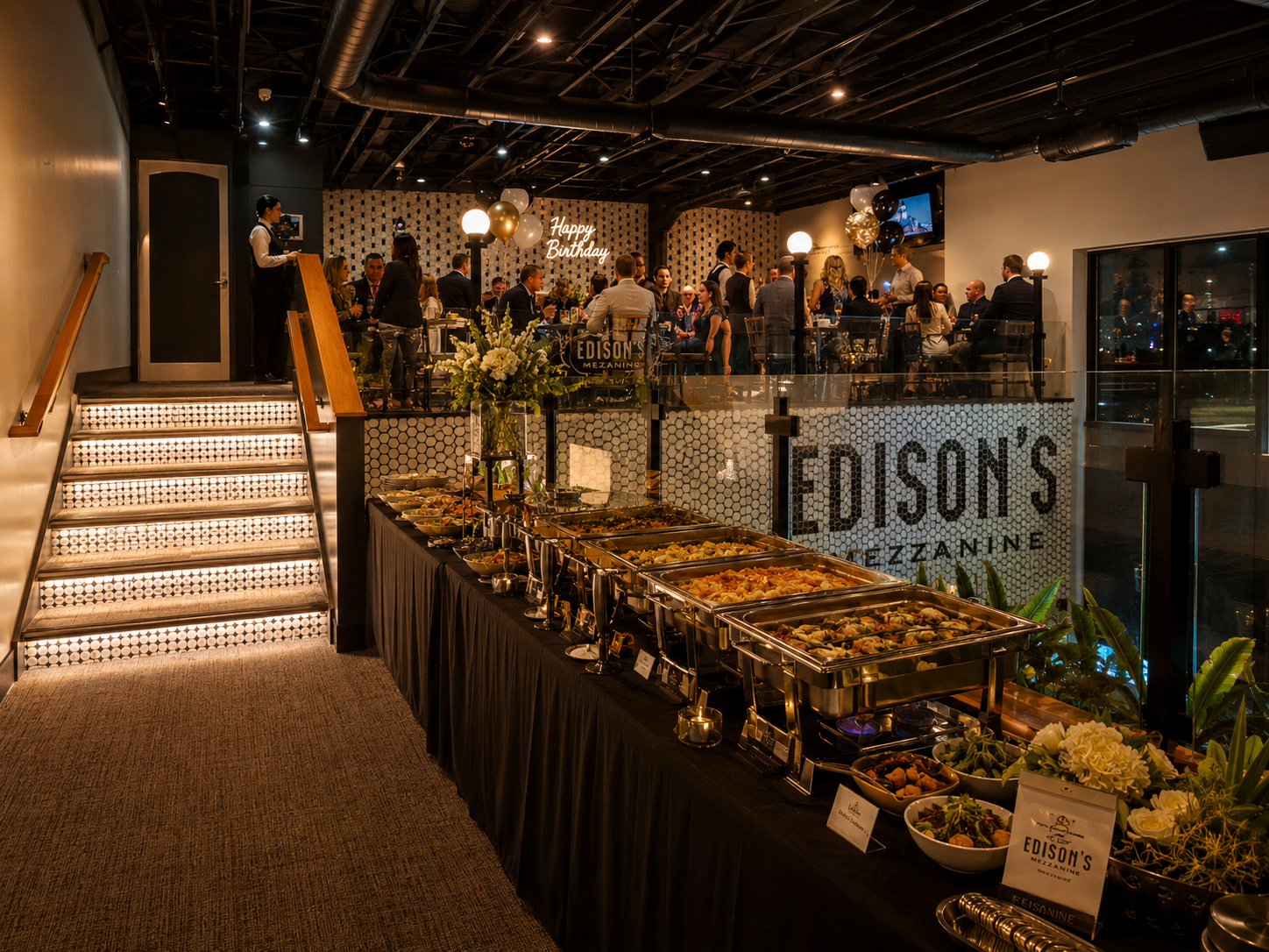 The private mezzanine event space