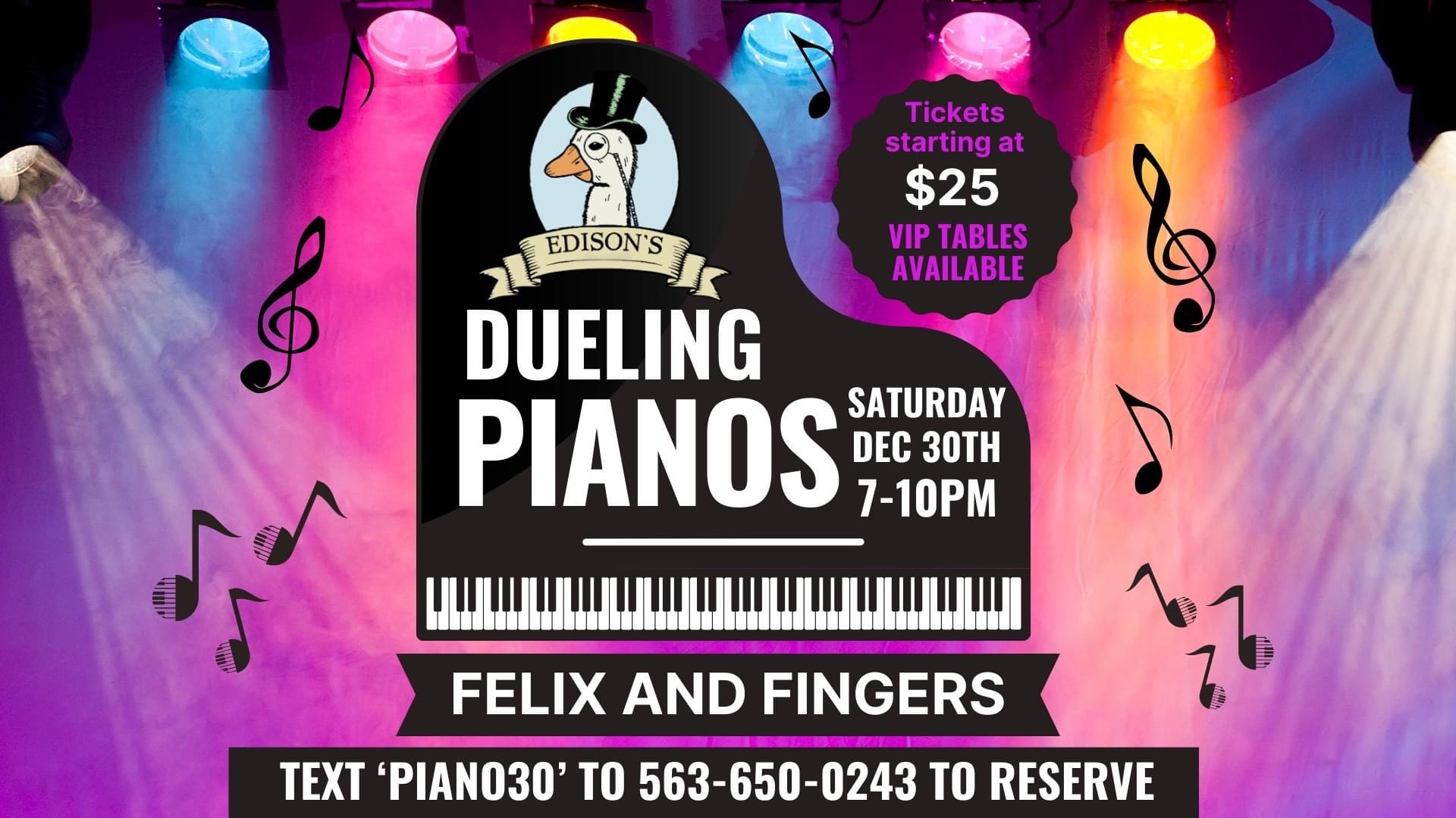 Edisons Dueling Pianos 12.30.23